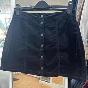 Brandy Melville Corduroy Button Up Skirt